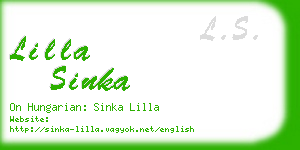 lilla sinka business card